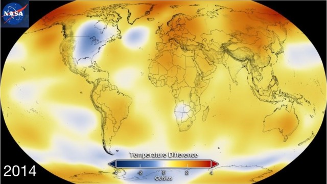 NOAA e NASA confermano: 2014 anno più caldo di sempre