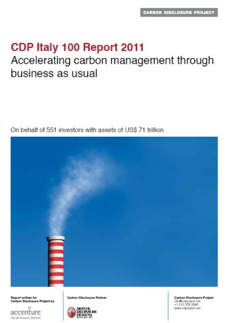 Rapporto Carbon Disclosure Project 2011: cresce l’attenzione delle aziende al climate change