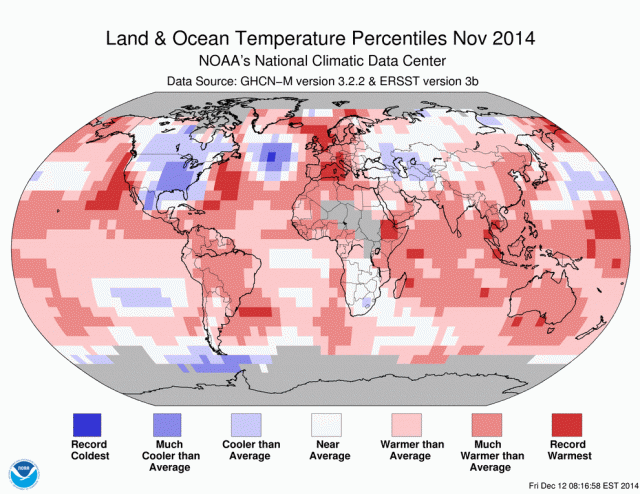 Anno nuovo, problemi vecchi: il 2014 è stato l’anno più caldo di sempre!