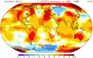 Riscaldamento climatico: alla COP 20 di Lima report WMO che prospetta nuovo record di temperature