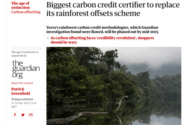 Verra annuncia la sua nuova metodologia REDD consolidata e The Guardian lo attacca ancora: ma perchè?