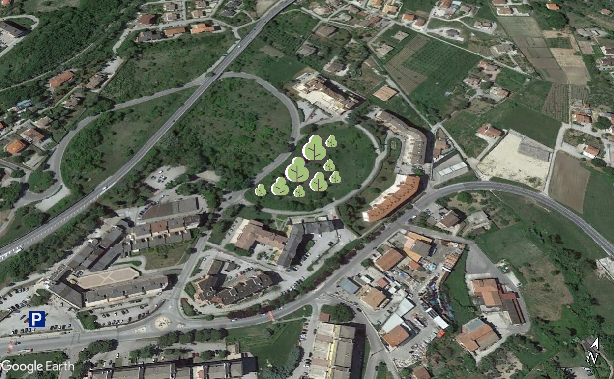 Forestazione CONAD 27 ottobre 2022 a Campobasso: indicazioni geografiche ed operative