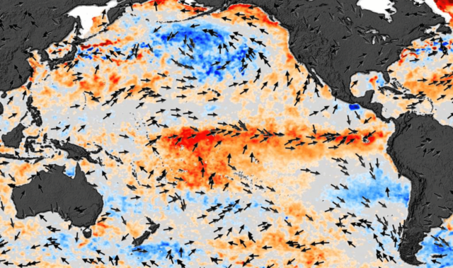 El Niño è arrivato e spingerà la temperatura media globale sopra gli 1,5°C in uno dei prossimi 5 anni 