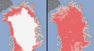 Cambiamenti climatici e scioglimento dei ghiacci (a luglio 2012)