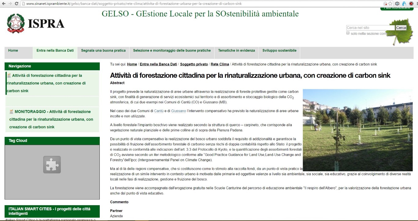 pagina web GELSO - Rete Clima_small