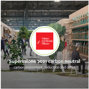 Salone del Mobile: Supersalone 2021 carbon neutral