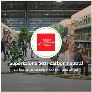 Supersalone 2021: evento Carbon Neutral presso Fiera Milano