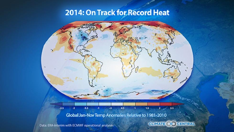 temperature in the world 2014